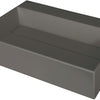 Deante CORREO Aufsatzwaschbecken mit Abflussabdeckung 60 x 40 cm Anthrazit Metallic