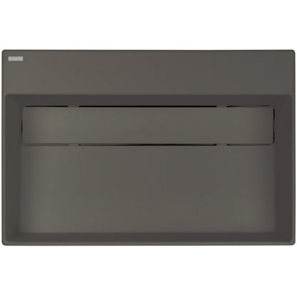 Deante CORREO Aufsatzwaschbecken mit Abflussabdeckung 60 x 40 cm Anthrazit Metallic