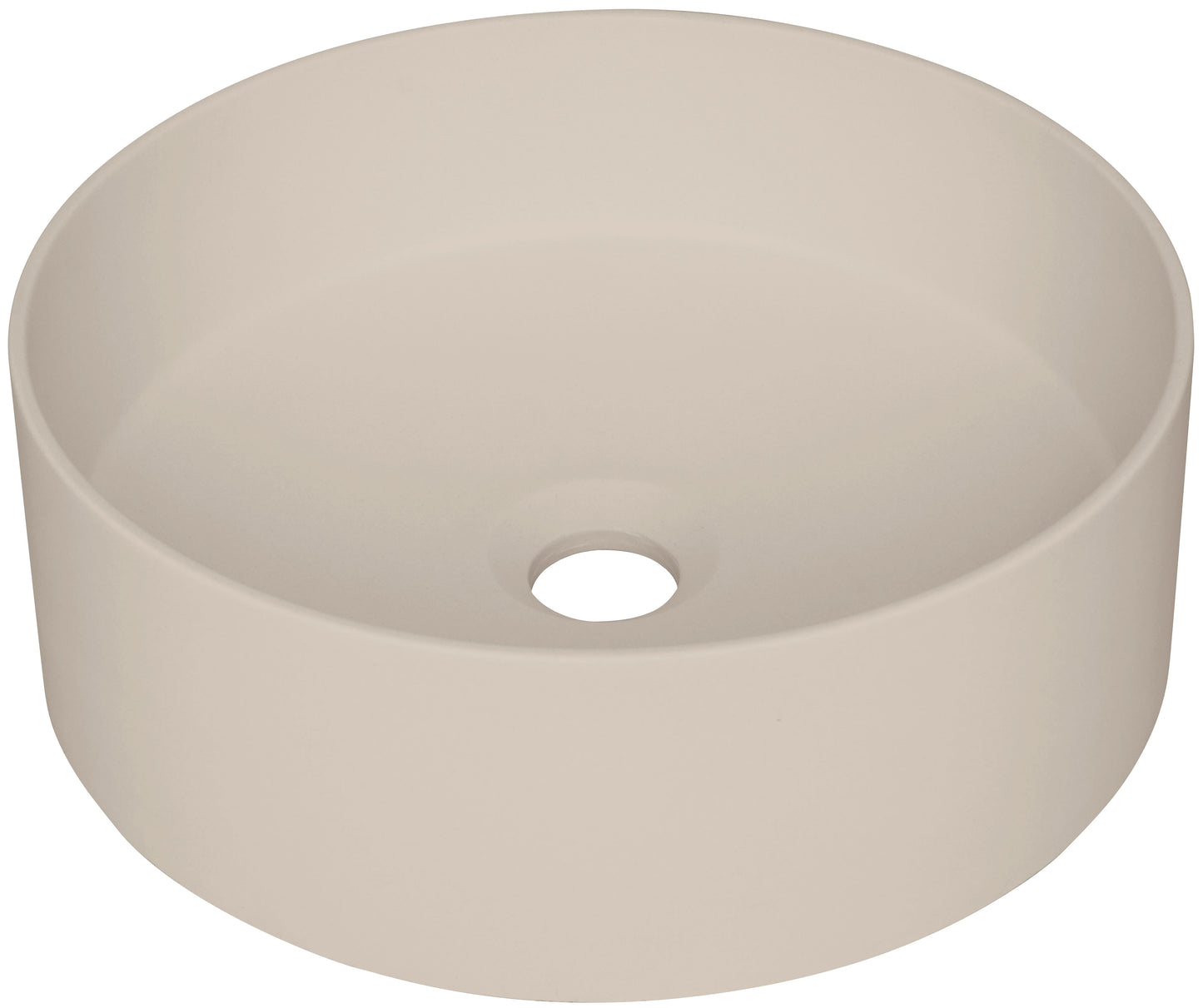 Deante SILIA Granit-Aufsatzwaschbecken rund Ø 36 cm Beige