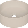 Deante SILIA Granit-Aufsatzwaschbecken rund Ø 36 cm Beige