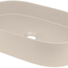 Deante SILIA Granit-Aufsatzwaschbecken Oval 55 x 35 cm Beige