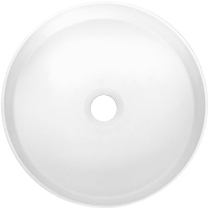 Deante SILIA Granit-Aufsatzwaschbecken rund Ø 36 cm Alabaster