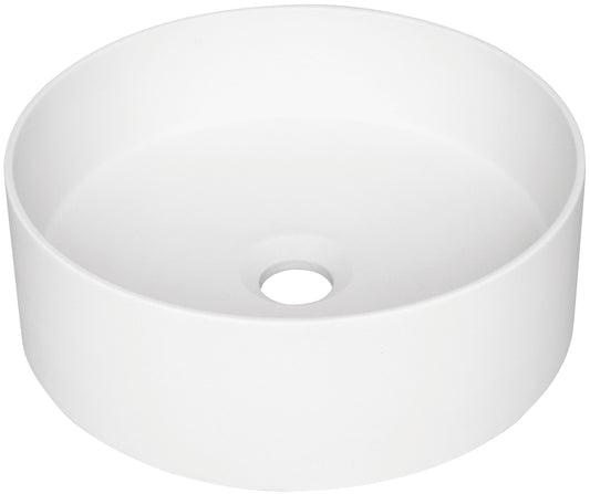 Deante SILIA Granit-Aufsatzwaschbecken rund Ø 36 cm Alabaster