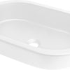 Deante SILIA Einbau- & Unterbauwaschbecken Granit Oval 58,8 x 39 cm Alabaster