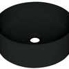 Deante SILIA Granit-Aufsatzwaschbecken rund Ø 36 cm Schwarz