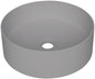 Deante SILIA Granit-Aufsatzwaschbecken rund Ø 36 cm Grau Metallic
