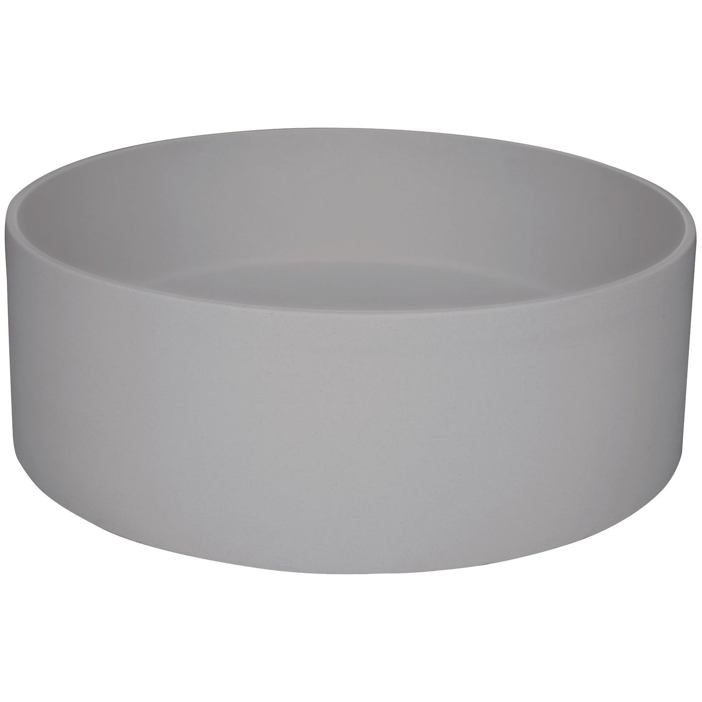 Deante SILIA Granit-Aufsatzwaschbecken rund Ø 36 cm Grau Metallic