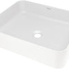 Deante TEMISTO Aufsatzwaschbecken aus Granit rechteckig 50 x 40 cm Alabaster