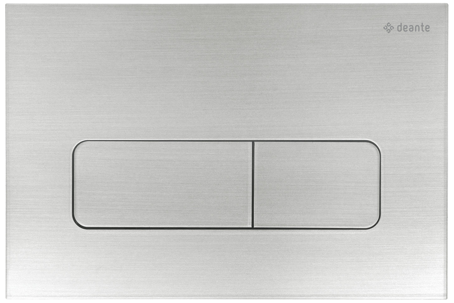 Deante SLIM Betätigungsplatte 2-Mengen-Spülung Stahl gebürstet