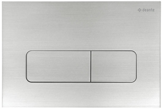 Deante SLIM Betätigungsplatte 2-Mengen-Spülung Stahl gebürstet