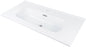Deante TUBO Einbauwaschbecken aus Keramik mit Armaturenbank 81 x 38,5 cm Weiß