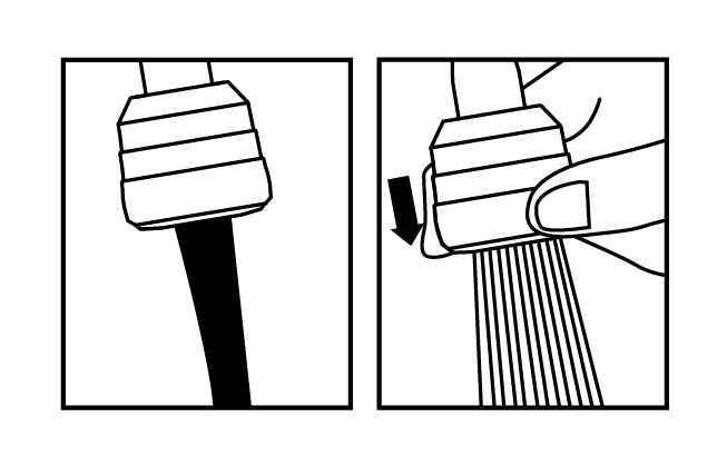 Deante Wasserhahn-Aufsatz Strahlregler mit Schlauch (zwei Strahlarten) Chrom