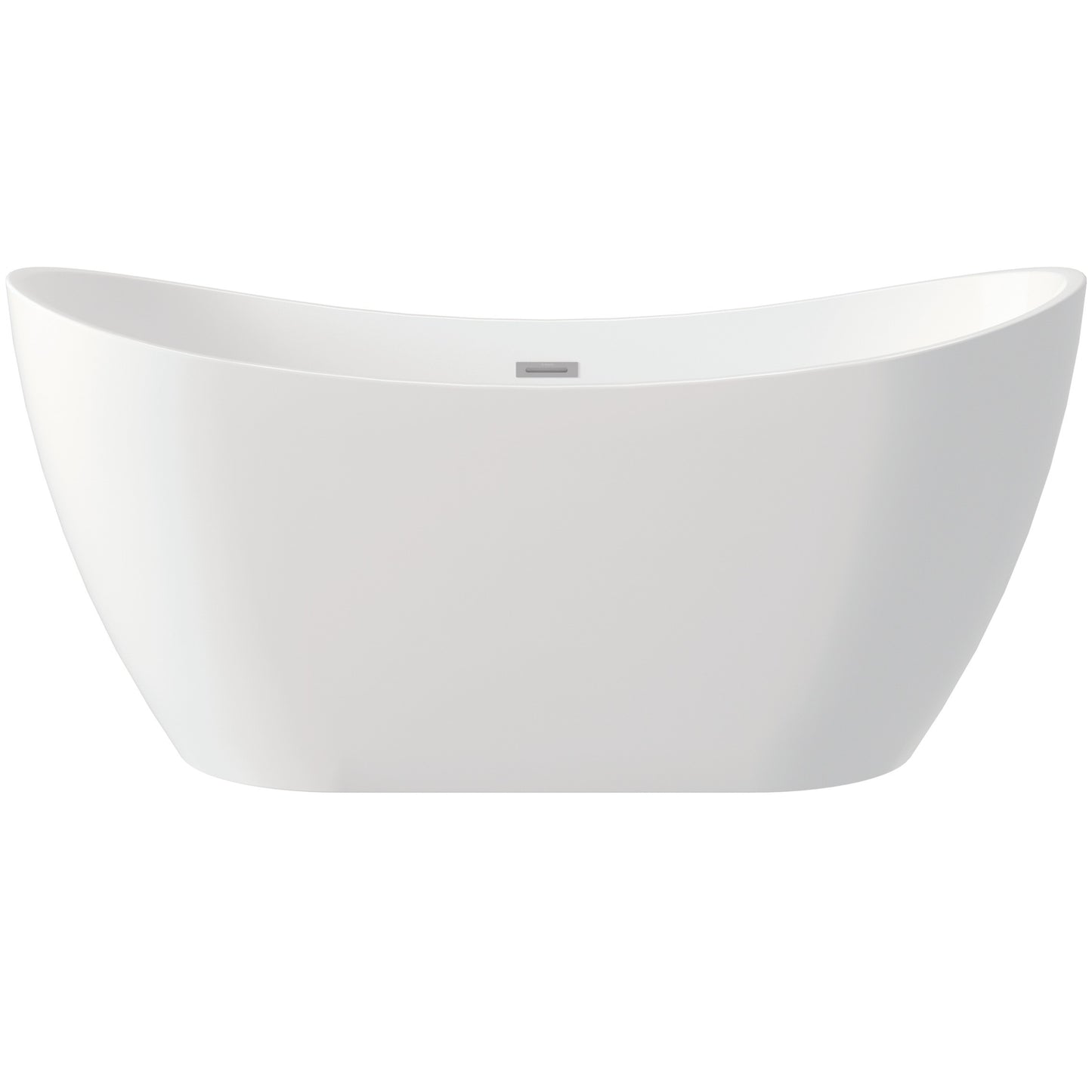Deante ARNIKA Acryl-Badewanne freistehend oval 160 cm Weiß