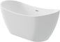 Deante ARNIKA Acryl-Badewanne freistehend oval 160 cm Weiß