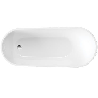 Deante ARNIKA Acryl-Badewanne freistehend asymmetrisch 160 cm Weiß