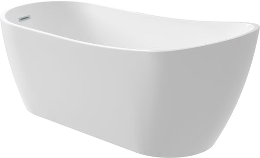 Deante ARNIKA Acryl-Badewanne freistehend asymmetrisch 170 cm Weiß