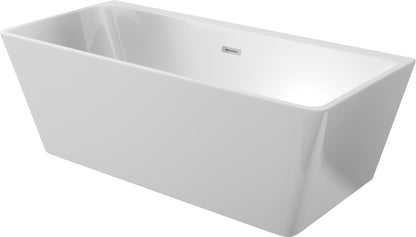Deante HIACYNT Acryl-Badewanne Wand-/freistehend rechteckig 160 cm Weiß