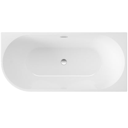 Deante SILIA Acryl-Badewanne Eck-/freistehend rechts 140 cm Weiß