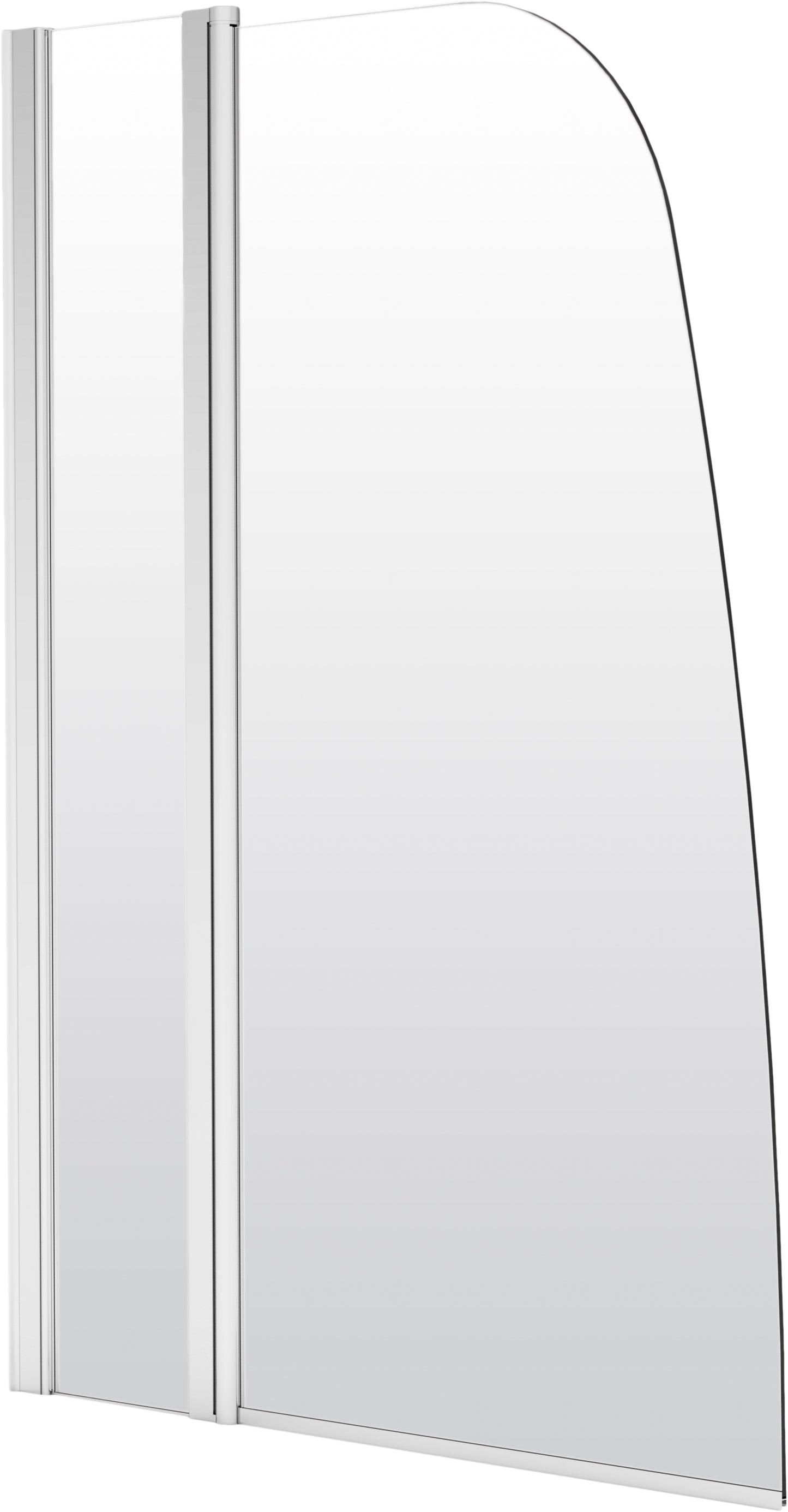 Deante ALPINIA Badewannenabtrennung 115 x 140 cm Chrom