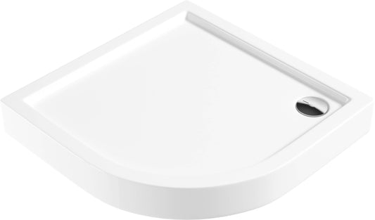 Deante JASMIN Acryl-Duschwanne halbrund 90 cm Weiß