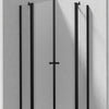 Deante KERRIA PLUS Eckdusche mit 2 schmalen Drehtüren 90 x 90 x 200 cm Schwarz
