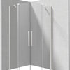 Deante PRIZMA Eckdusche mit 2 Schiebetüren 90 x 90 x 195 cm Weiß