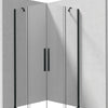 Deante PRIZMA Eckdusche mit 2 Schiebetüren 90 x 90 x 195 cm Schwarz