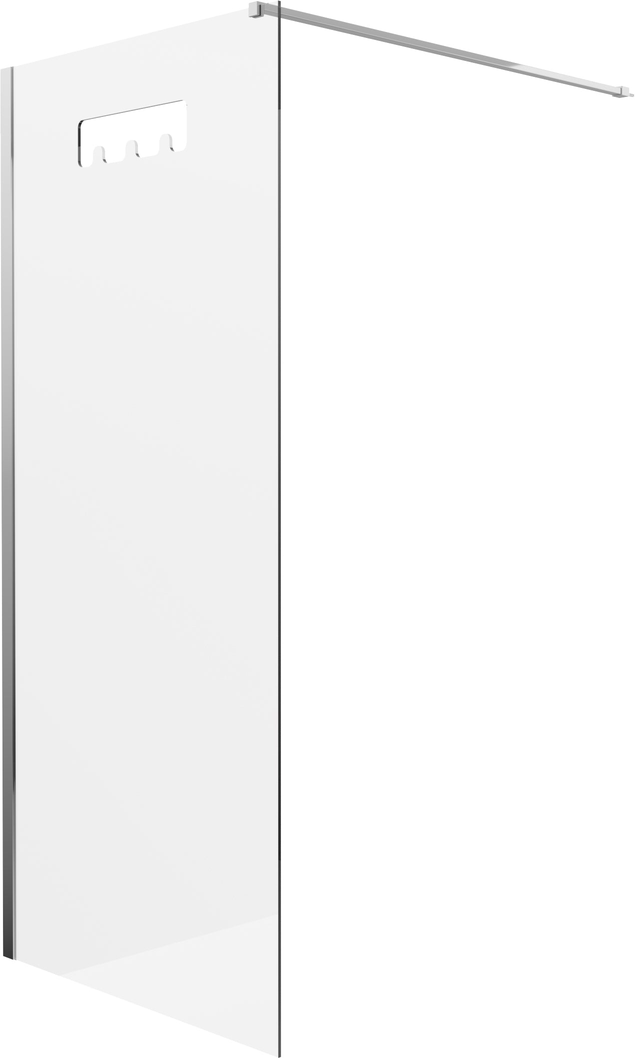 Deante MOKKO Walk-In Duschwand mit Haltestange 100 cm Chrom