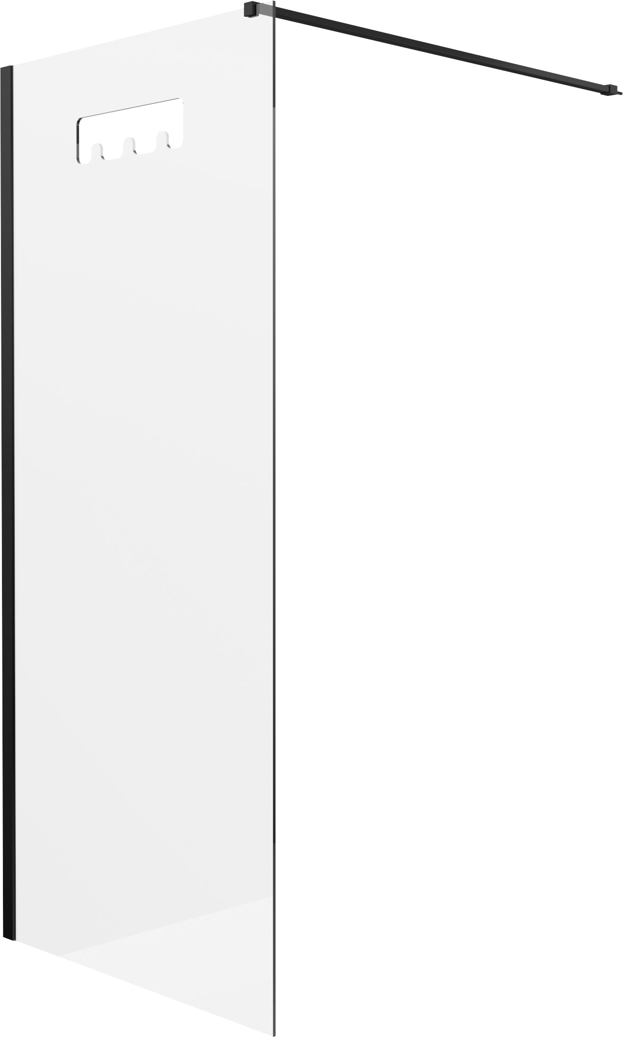 Deante MOKKO Walk-In Duschwand mit Haltestange 100 cm Schwarz