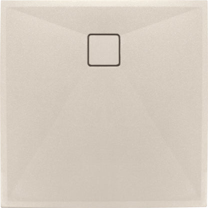 Deante CORREO Granit-Duschwanne quadratisch 80 x 80 cm Beige