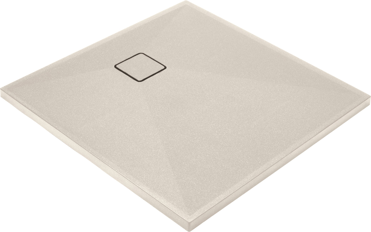 Deante CORREO Granit-Duschwanne quadratisch 80 x 80 cm Beige