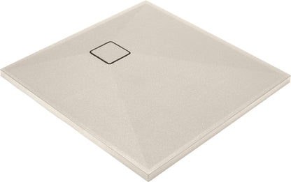 Deante CORREO Granit-Duschwanne quadratisch 80 x 80 cm Beige