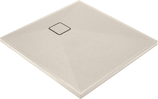 Deante CORREO Granit-Duschwanne quadratisch 80 x 80 cm Beige