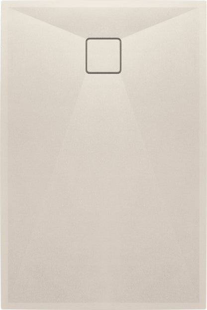 Deante CORREO Granit-Duschwanne quadratisch 140 x 80 cm Beige