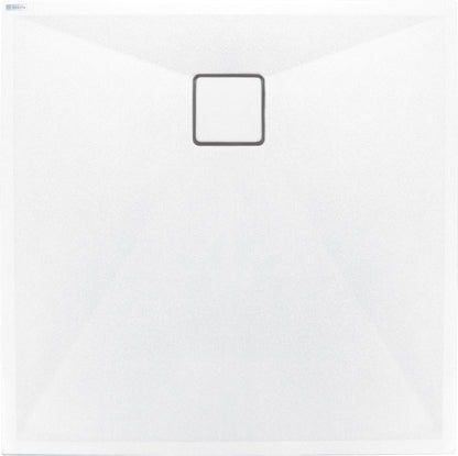 Deante CORREO Granit-Duschwanne quadratisch 90 x 90 cm Alabaster