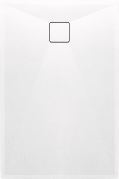 Deante CORREO Granit-Duschwanne quadratisch 100 x 90 cm Alabaster