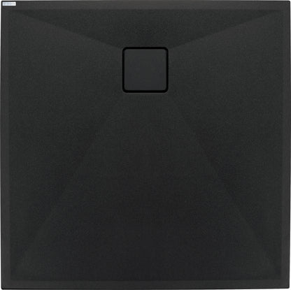 Deante CORREO Granit-Duschwanne quadratisch 90 x 90 cm Schwarz