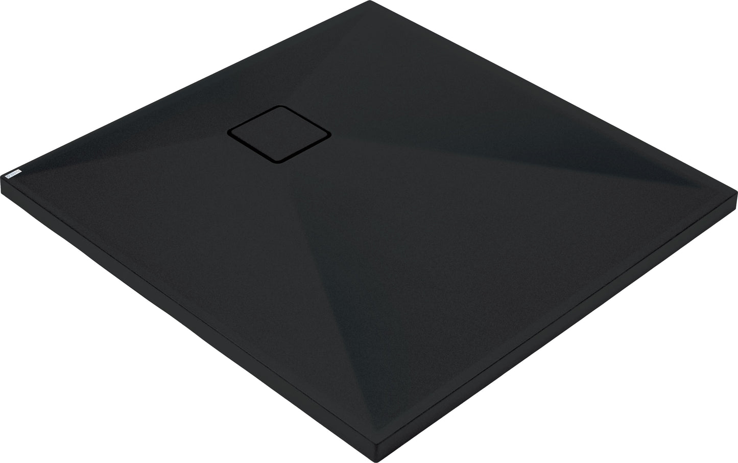 Deante CORREO Granit-Duschwanne quadratisch 90 x 90 cm Schwarz