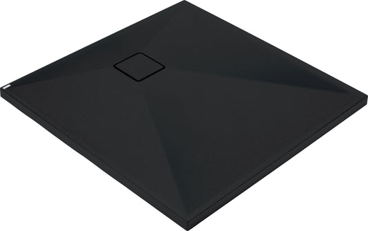 Deante CORREO Granit-Duschwanne quadratisch 90 x 90 cm Schwarz
