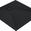 Deante CORREO Granit-Duschwanne quadratisch 90 x 90 cm Schwarz