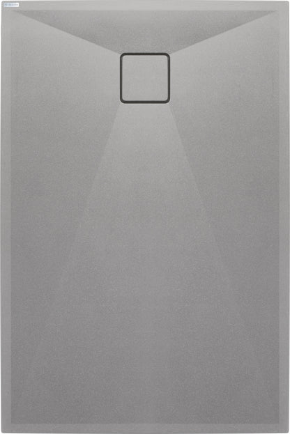 Deante CORREO Granit-Duschwanne rechteckig 90 x 70  cm Grau Metallic