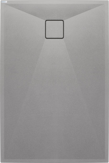 Deante CORREO Granit-Duschwanne rechteckig 120 x 70 cm Grau Metallic