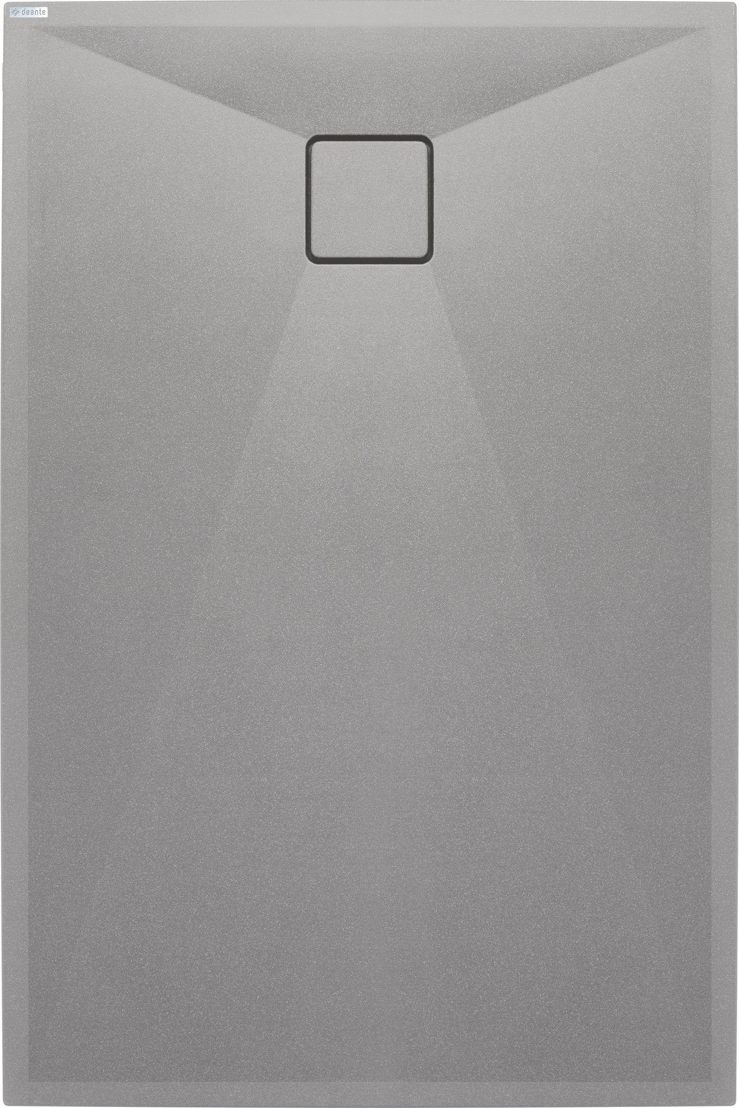 Deante CORREO Granit-Duschwanne quadratisch 120 x 80 cm Grau Metallic