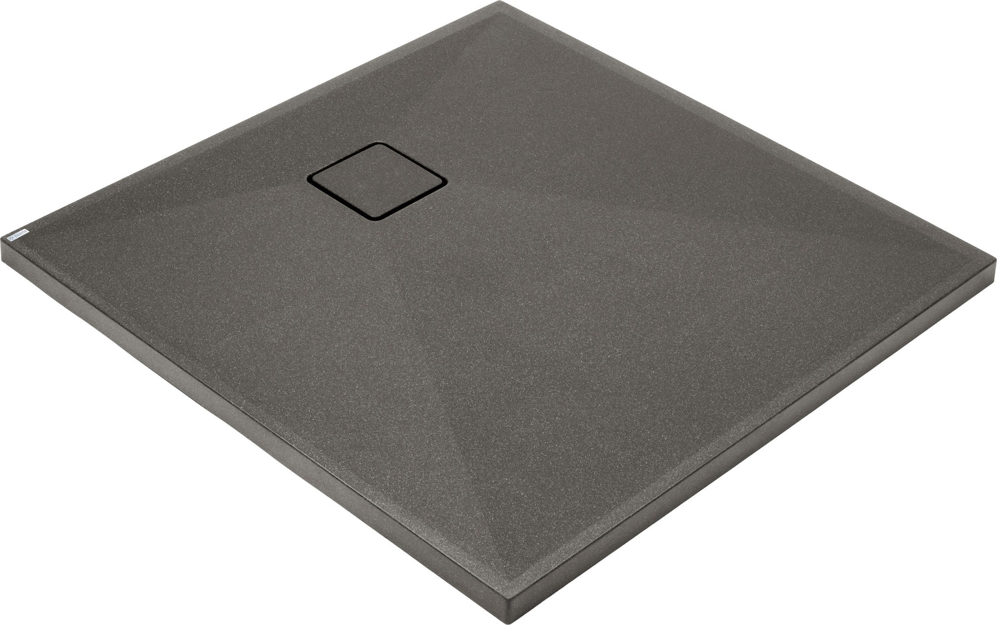 Deante CORREO Granit-Duschwanne quadratisch 80 x 80 cm Anthrazit Metallic