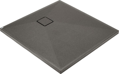 Deante CORREO Granit-Duschwanne quadratisch 80 x 80 cm Anthrazit Metallic