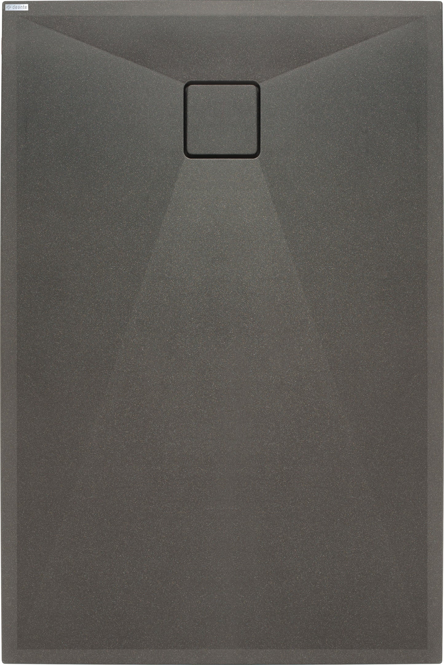 Deante CORREO Granit-Duschwanne quadratisch 120 x 80 cm Anthrazit Metallic