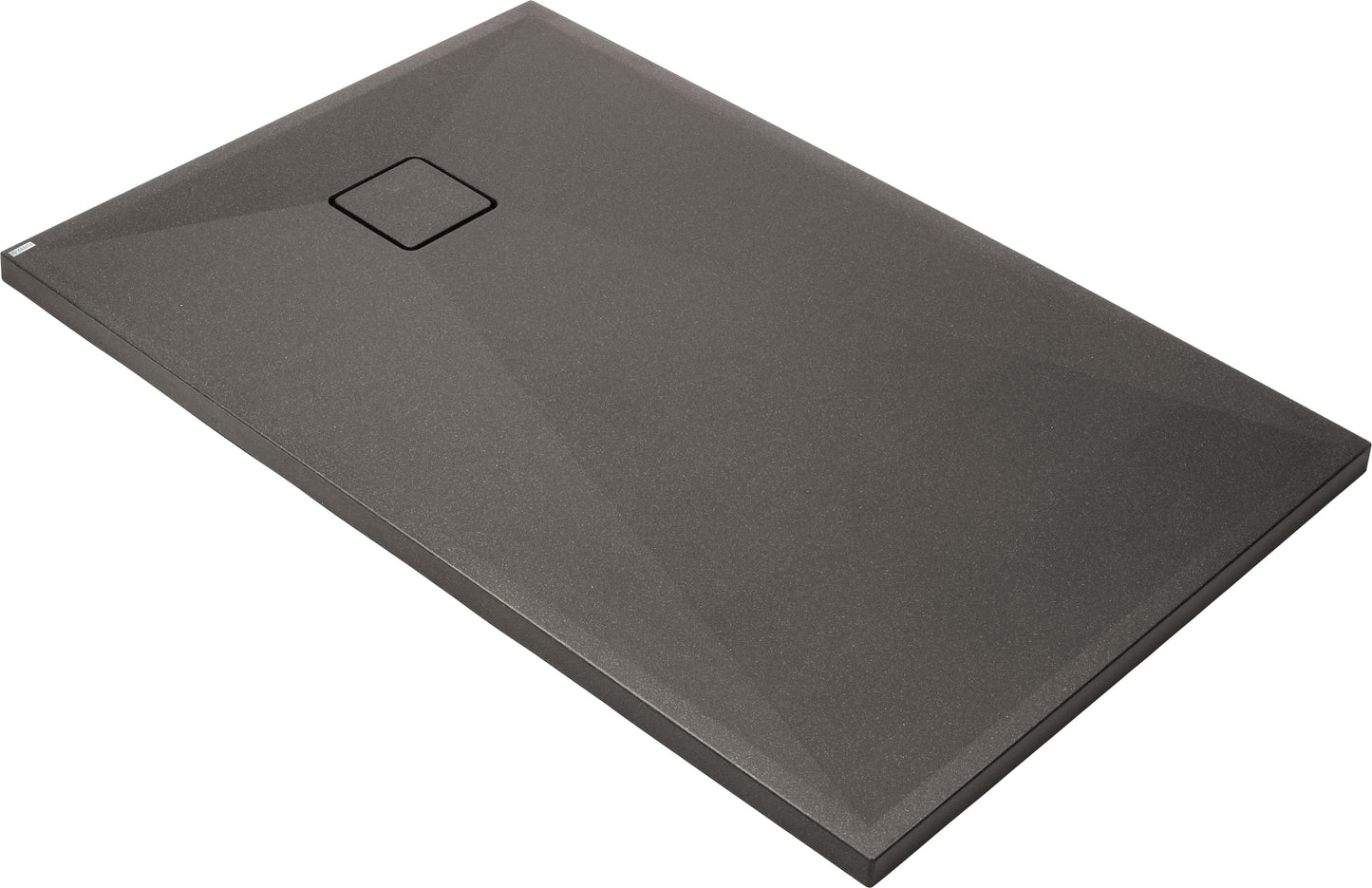 Deante CORREO Granit-Duschwanne quadratisch 100 x 80 cm Anthrazit Metallic