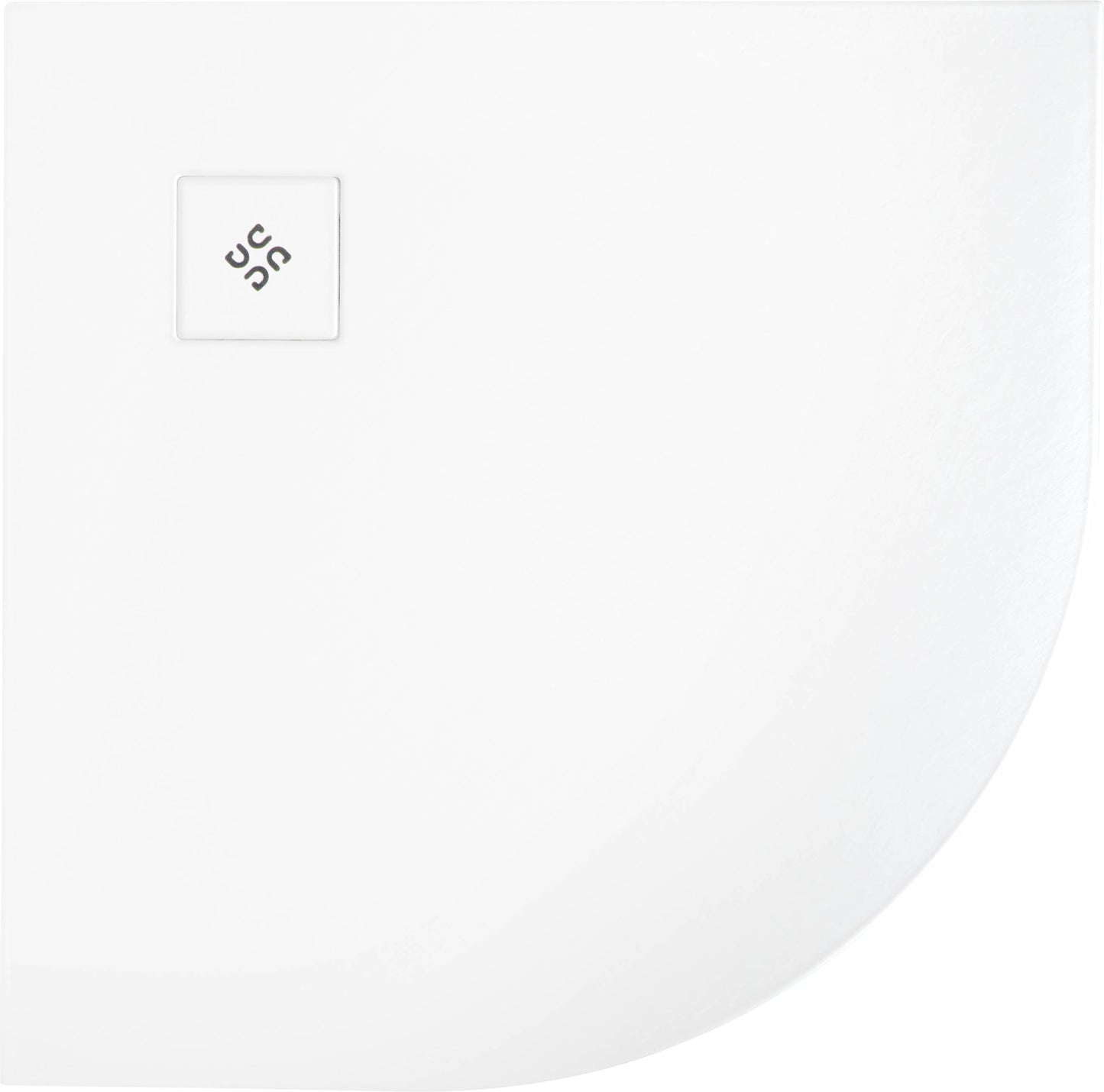 Deante SILIA Acryl-Duschwanne halbrund 90 x 90 cm Weiß