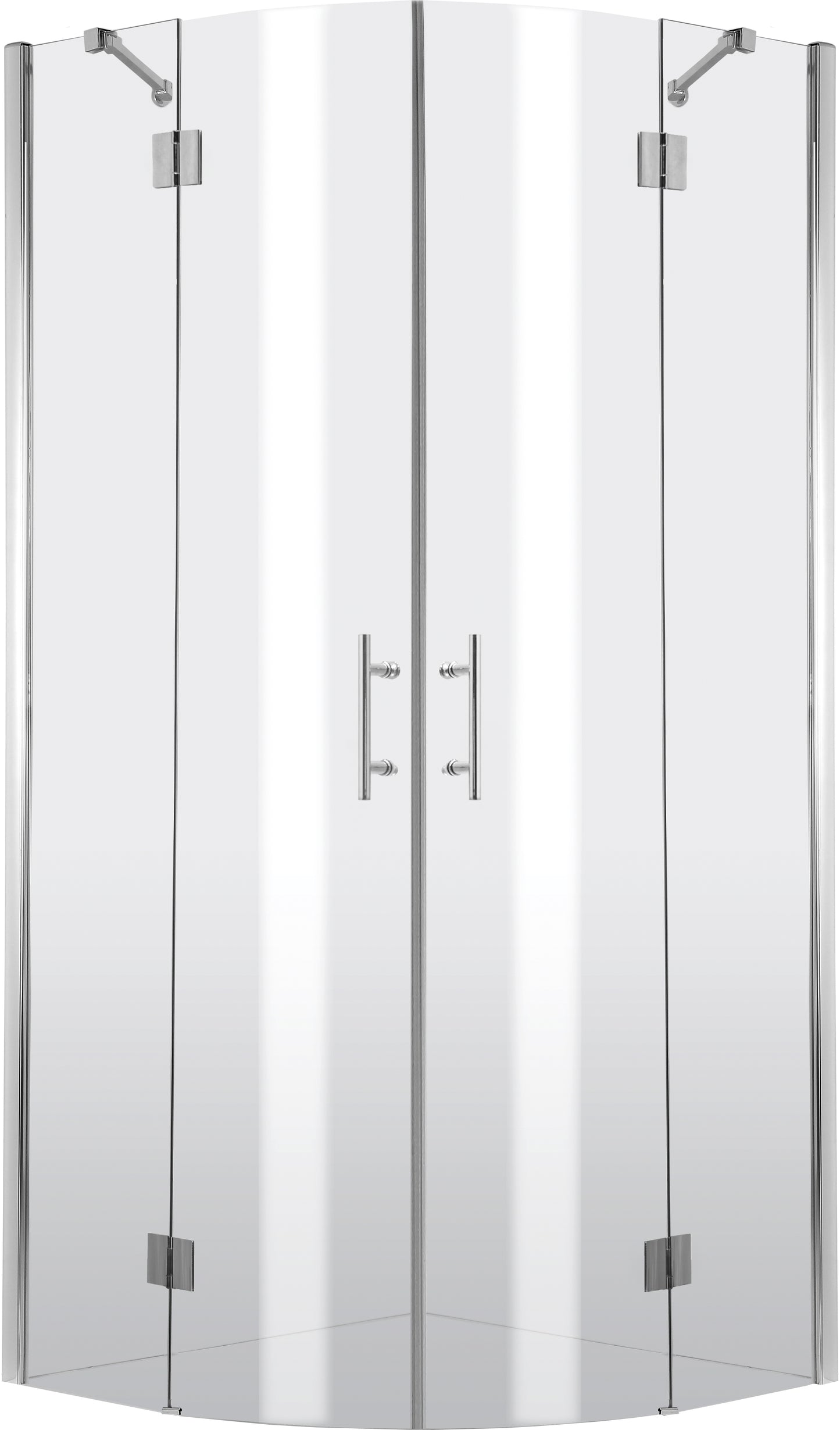 Deante ABELIA Runddusche mit 2 Drehtüren 80 x 80 x 200 cm Chrom