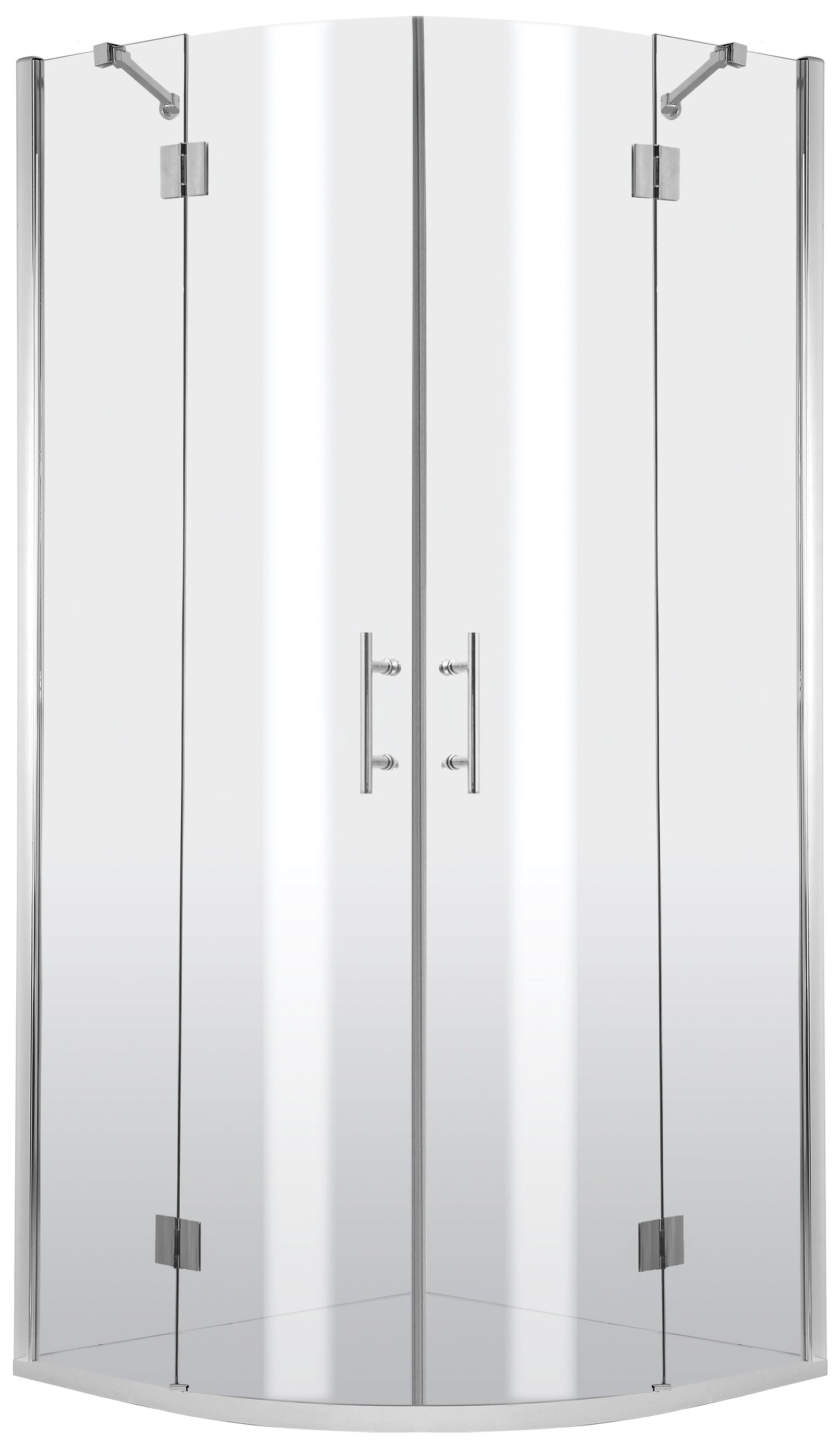 Deante ABELIA Runddusche mit 2 Drehtüren 80 x 80 x 200 cm Chrom